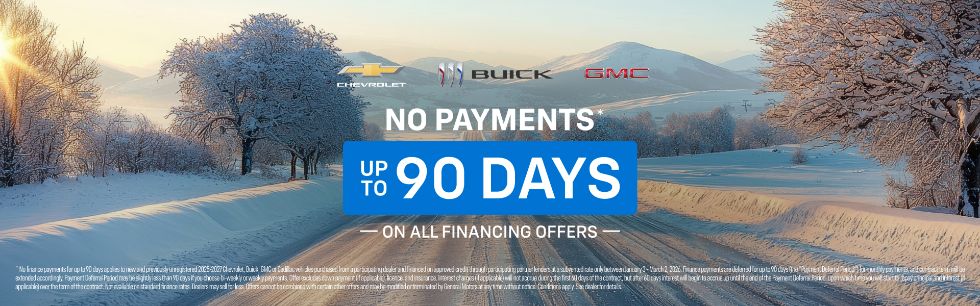 No Payments Up To 90 Days