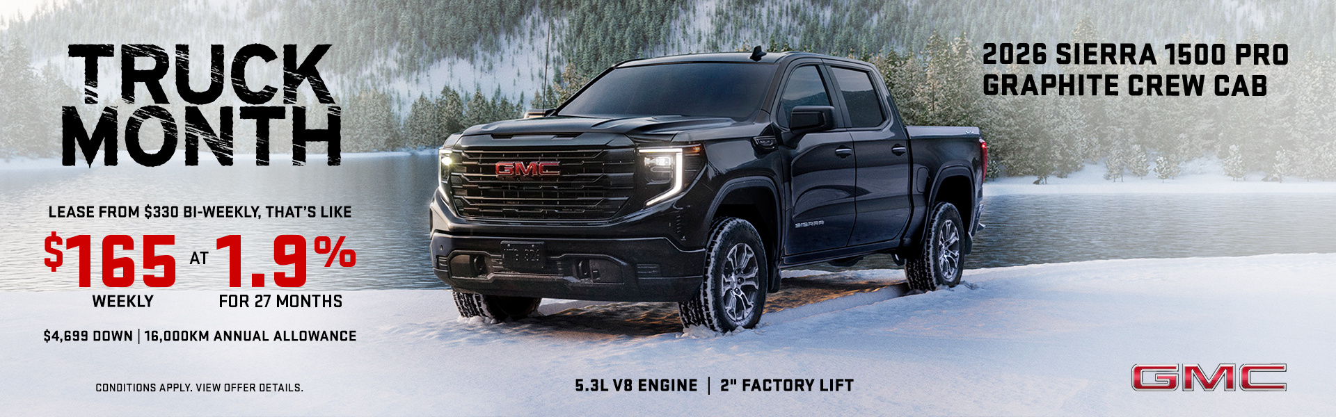 2026 GMC Sierra 1500 Pro Graphite Crew Cab