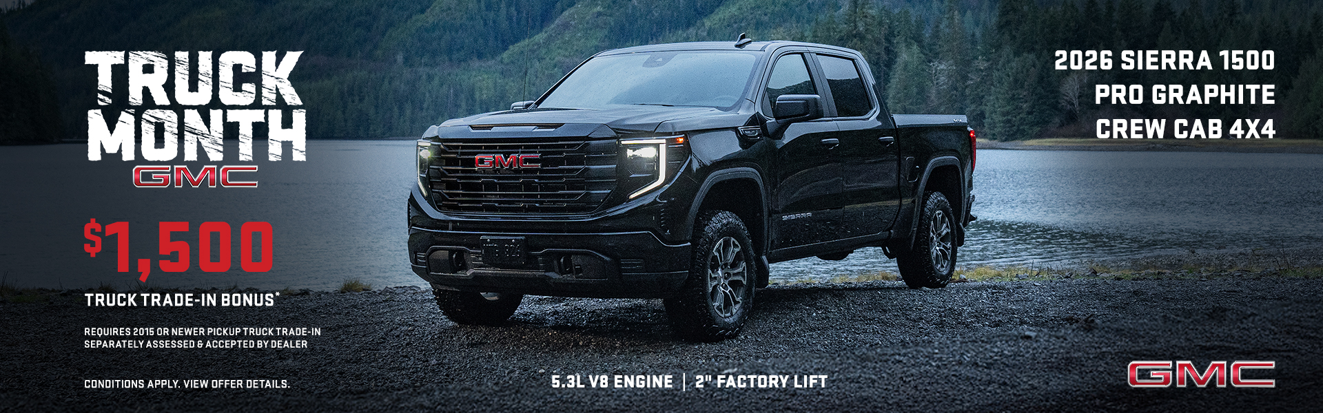 2026 GMC Sierra 1500 Pro Graphite Crew Cab 4×4